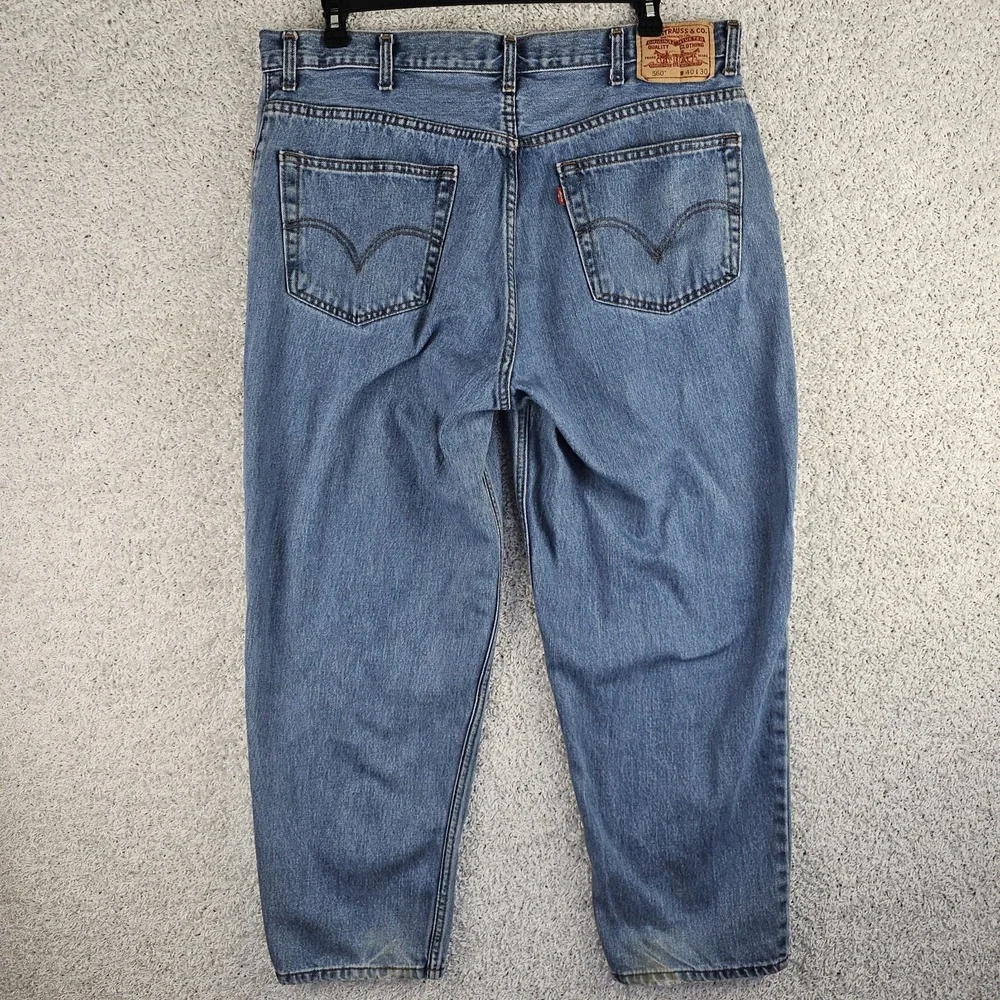 Vintage Levis 560 Mens 40x30 (28.5) Wide Leg Comfort‎ Fit Baggy Tapered Cotton
